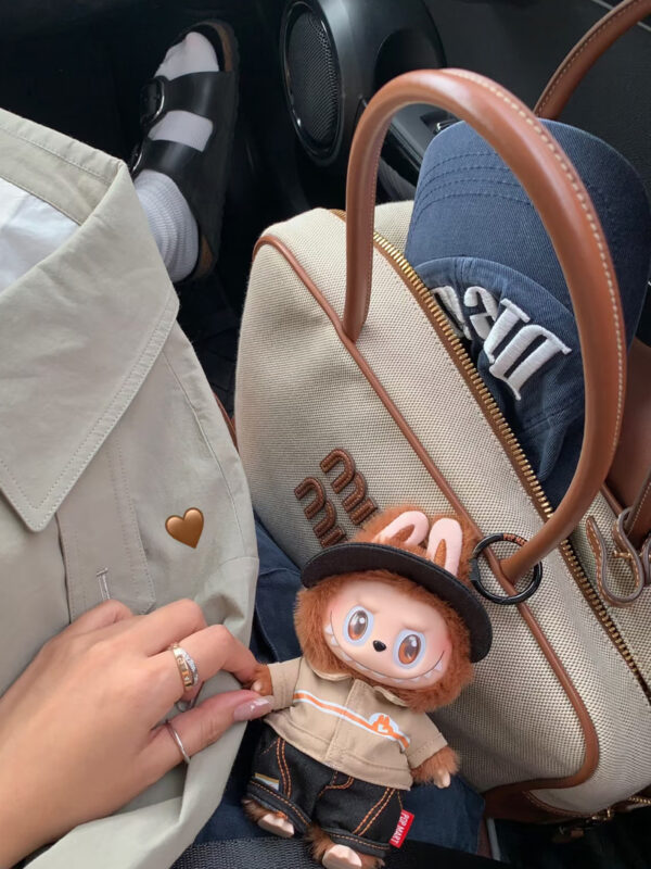 [Miu miu/미우미우]캔버스 탑 핸들 백(내추럴/탠)